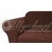 Чехол на двухместный диван Челтон шоколад